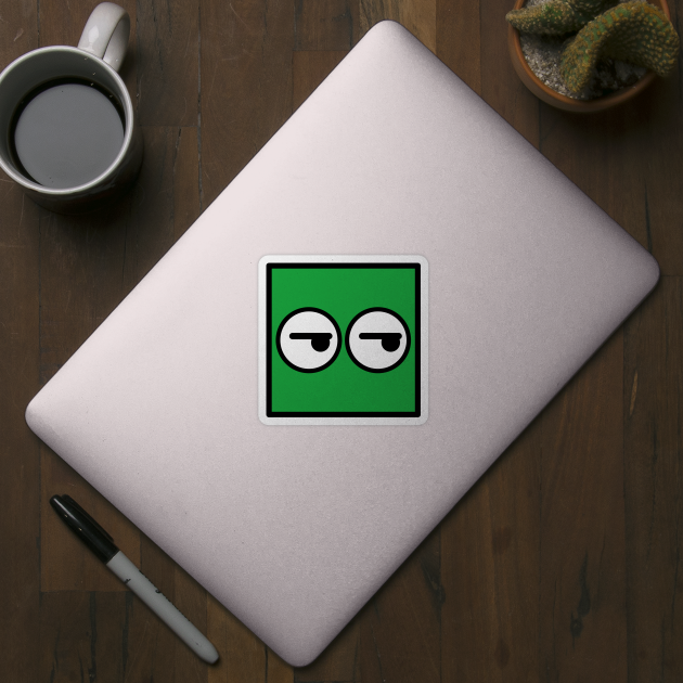 Kubi - the square emoticons – Tsk Tsk, the skeptical face by LiveForever